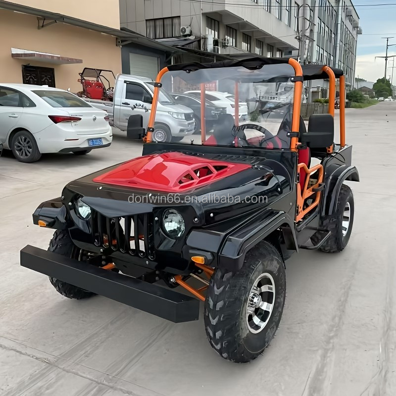 Multi Purpose 150cc Gas Engine Jeep 4 Wheel Off Road Cart For Sightseeing Patrol