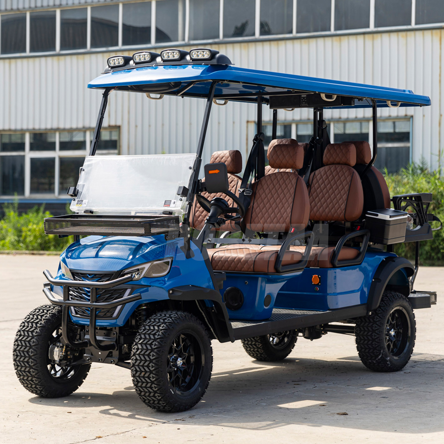 6 Seater Gasoline Golf Cart With High Performance and Efficient Fuel Consumption Accept Customized