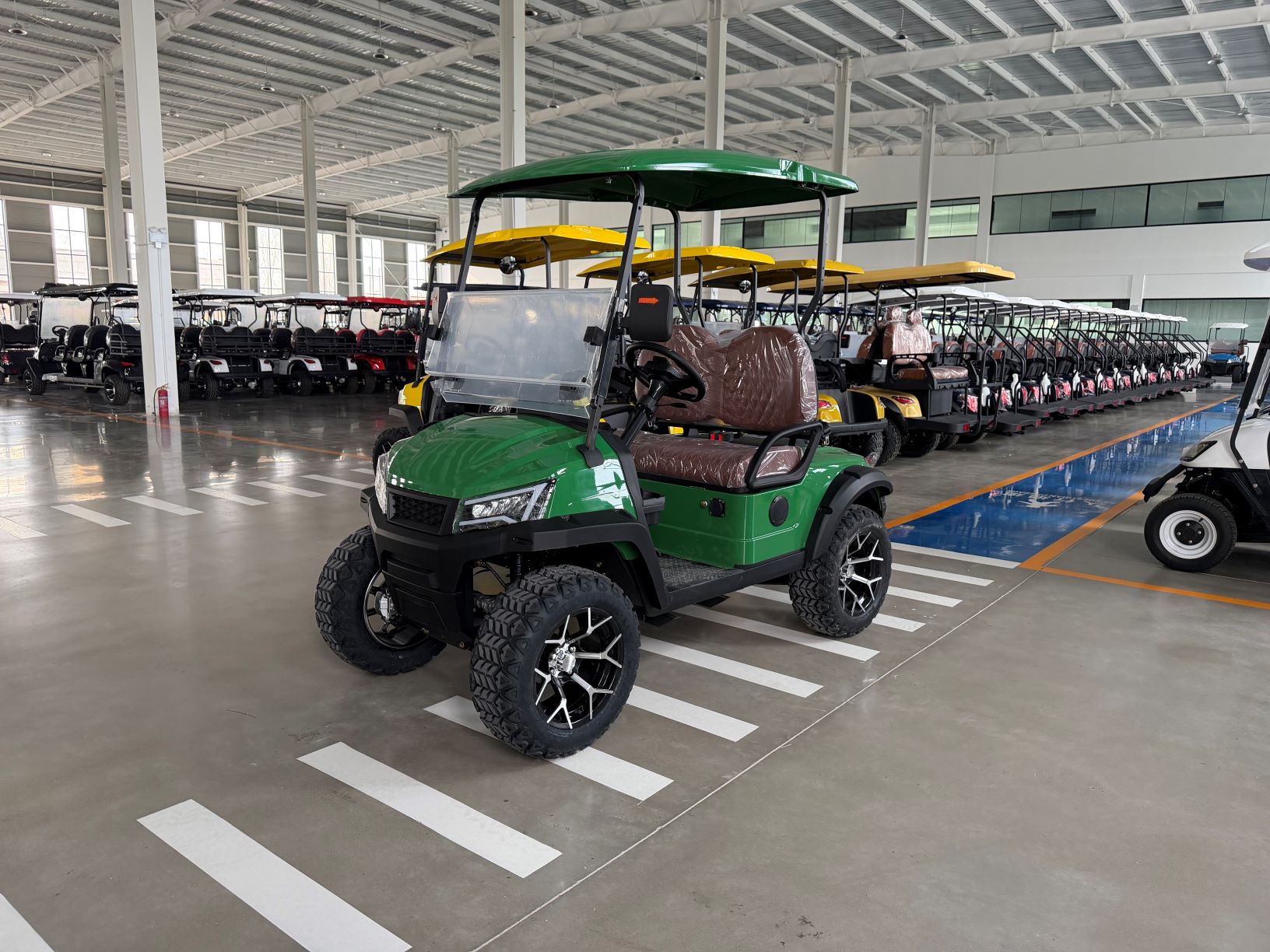 Customizable Colors All-Terrain Electric Golf Cart 2 Seater High Speed Off-road Utility Electric Cart With Golf Bag Rack