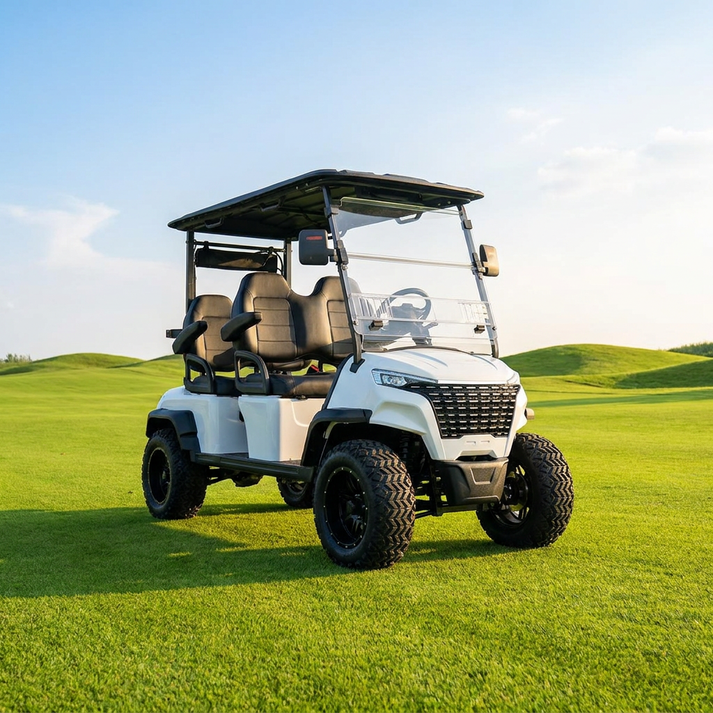 Street Legal 4-Seater Electric Golf Carts Equipped with 3.5KW Powerful Motor for Scenic Area Sightseeing and Communities