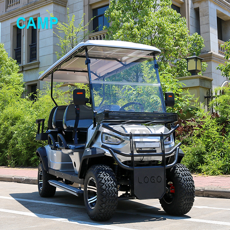 Multifunctional 72V AC System Lithium Battery Powered 6 Passenger Golf Cart