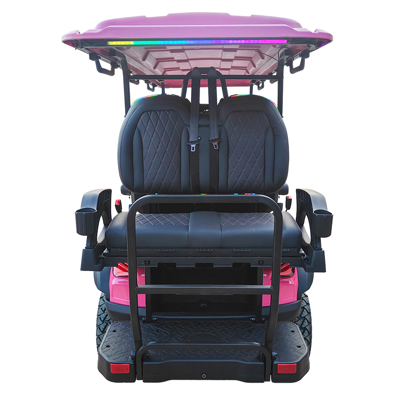 4+2-Seater Smart Display Screen Golf Cart Dual System Electric AC 5KW/6.3KW Motor 48V Lithium Battery Aluminium Frame 70-90km