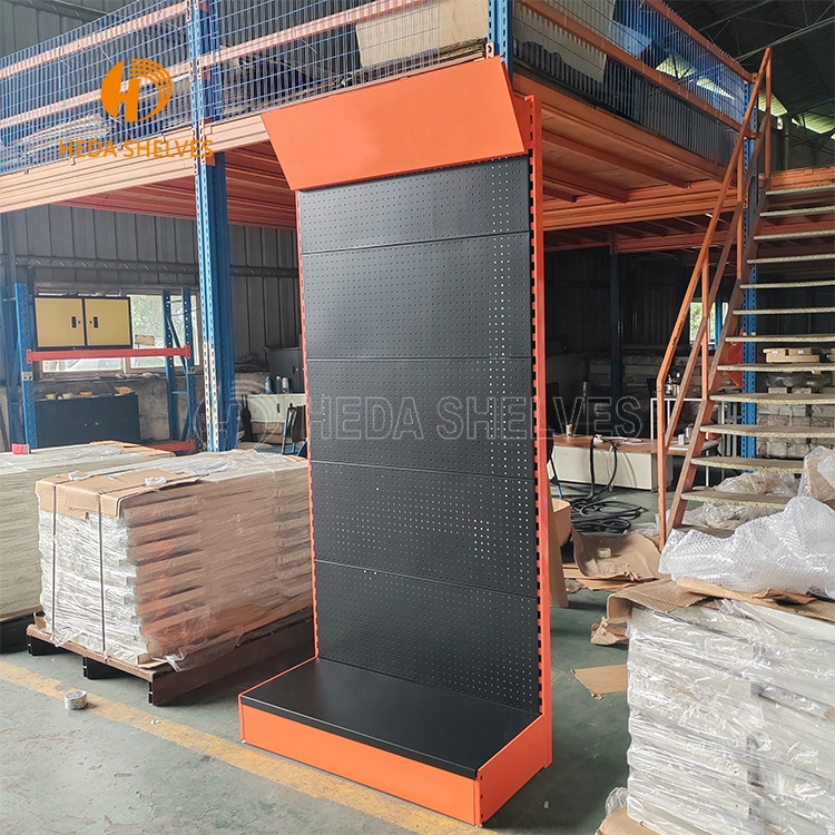 Heda Hardware Tools Display Shelf, Hardware Shop Peg Board Design Display Racks and Stands for Hardware Store