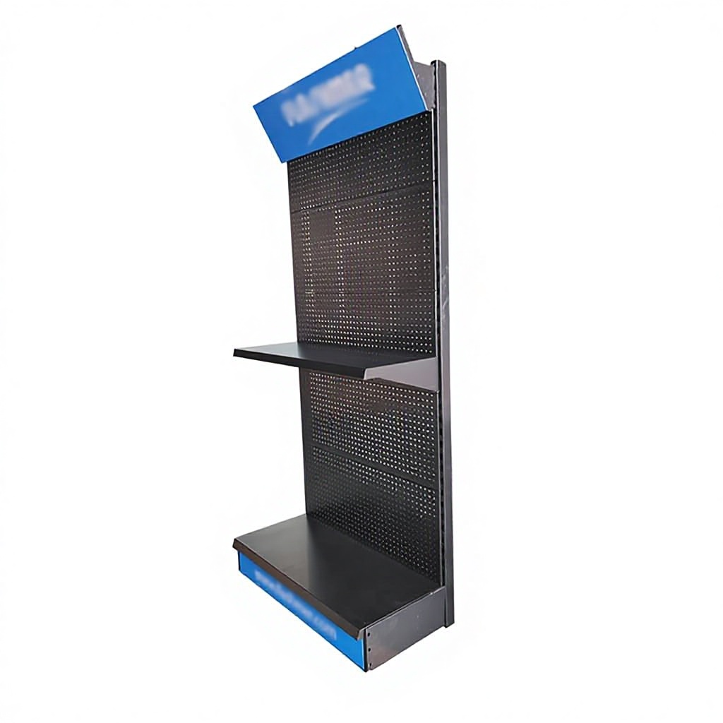 Retail Store Accessories Shelf Racks Hardware Shop Tools Pegboard Stand Metal Product Display Rack