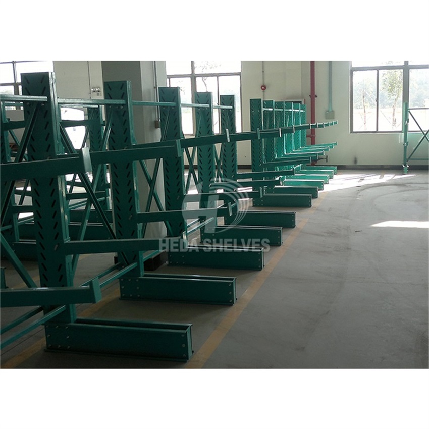 Heda CE Certified Adjustable Cantilever Rack Heavy Duty Cantilever Shelf Pallet Industrial Cantilever Vertical Racks