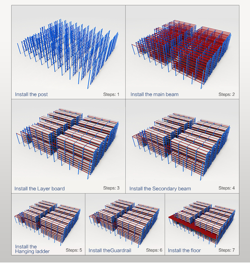 Fast Delivery Steel Beam Cantilever Rack or Shelf for Pipe