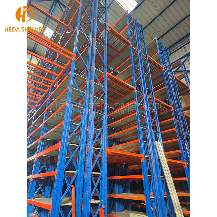 Modern Multi Tier Floor Steel Food Industrial Storage Warehouse Attic Shelves Heavy Duty Pallet Mezzanine Rack System