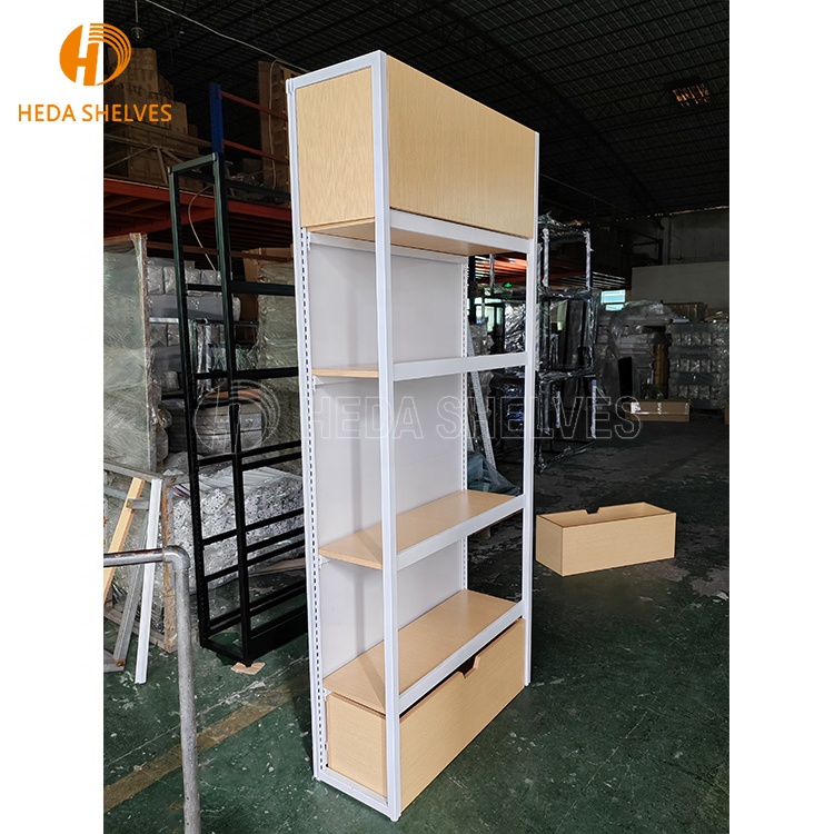 Wall Units Wooden Mix Metal Customized Shelf Store Display Shelves Cabinet Pharmacy Display Rack