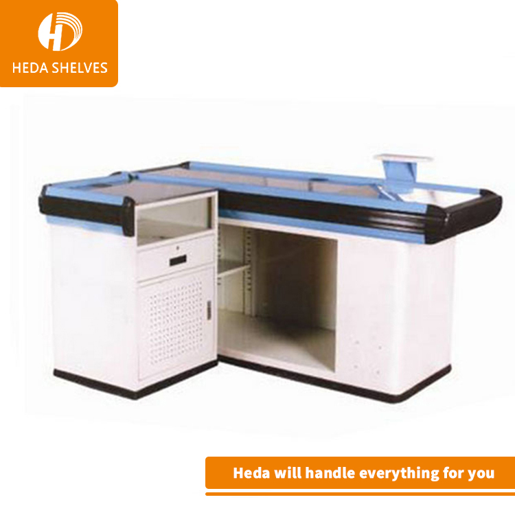 Cashier Table Design , Supermarket Cashier Counter Desk for Checkout