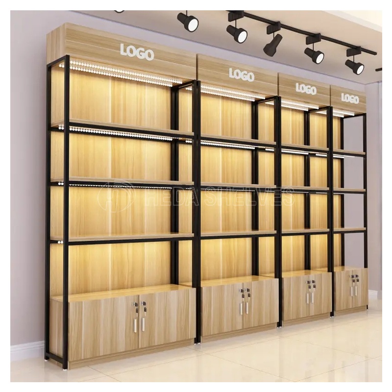 Manufacture Metal Rack Stand With Logo Supermarket Retail Shelves Display Shop Shelves Grocery Display Convenience for Store