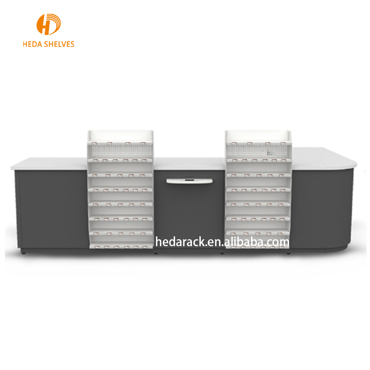 Supermarket Cashier Checkout Counter Low Price Cash Counter Table