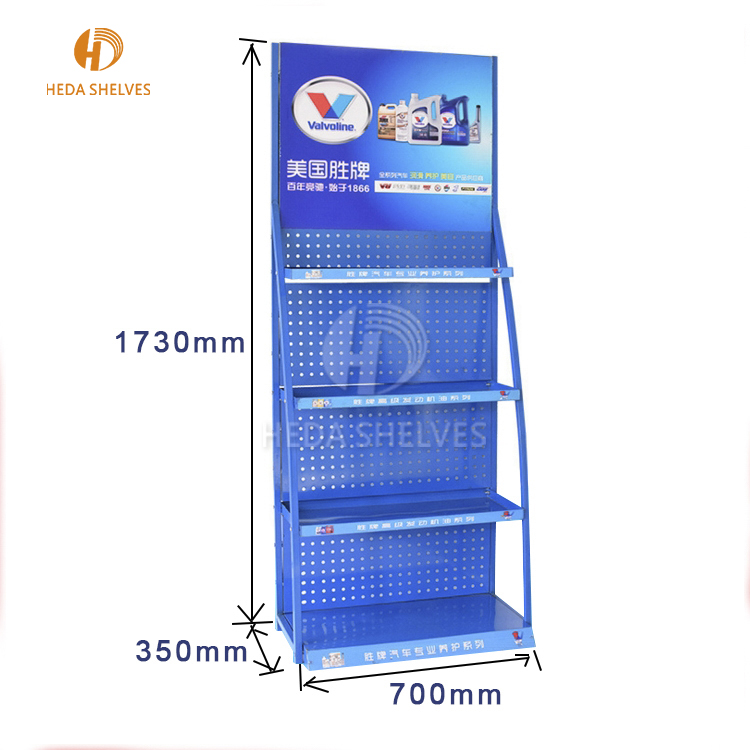 Retail Drink Beverage Display Customized Ladder Shelf Stand in Stores and Supermarket for Promoting Products Low Price