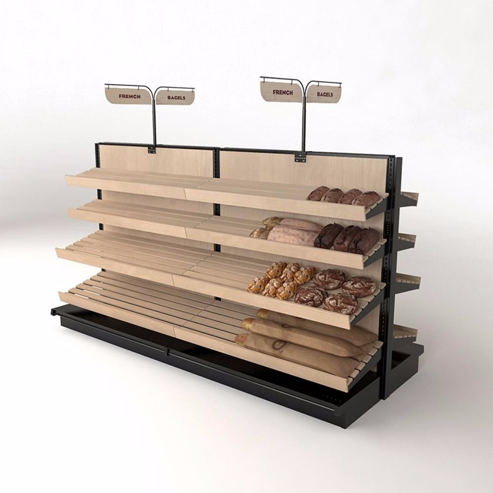 Retail bakery display shelf