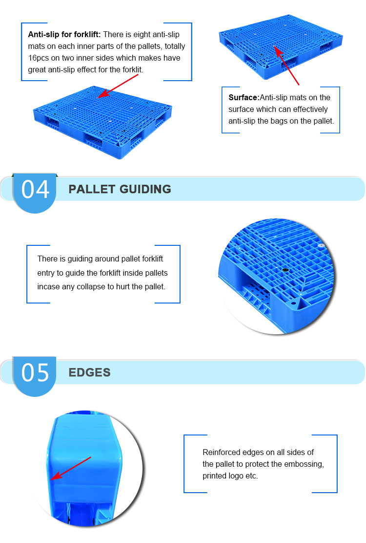 Heavy Duty Wholesale Recyele 1100 X 1100 mm Plastic Pallet