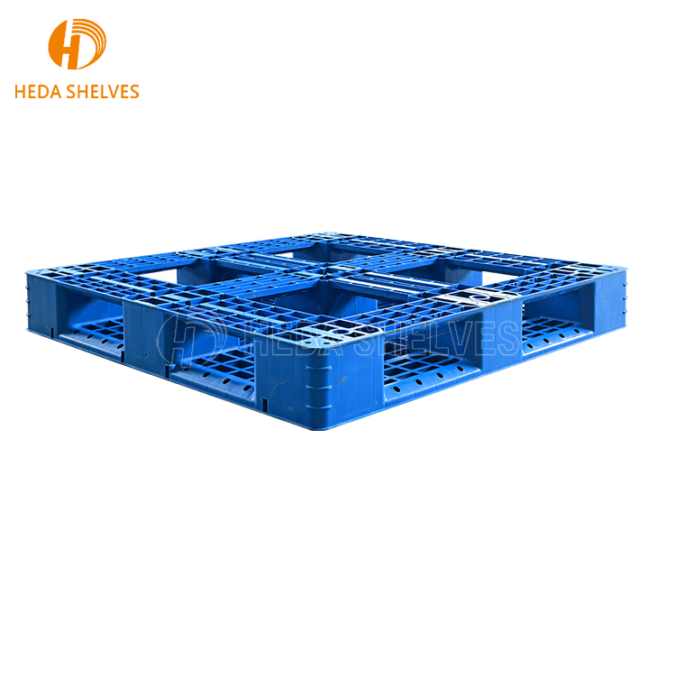 Durable PP Material Euro Pallet Shelf Double Faced with Single Four-Way Entry for Warehouse Storage and Transportation