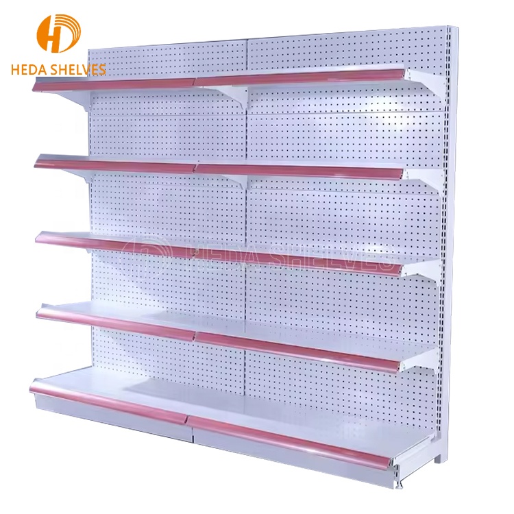 New Type Good Quality Heavy Duty Supermarket Shelving Gondola Supermarket Wall Shelf Shop Furniture