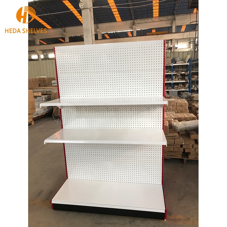 Factory Wholesales Retail Grocery Store Metal Display Supermarket Racks Customization Supermarket Gondola Shelves Shelf