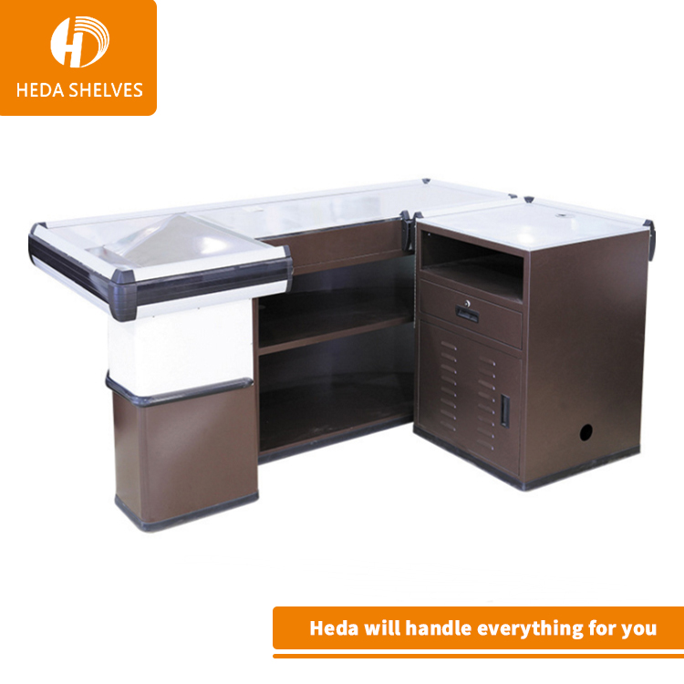 Cashier Table Design , Supermarket Cashier Counter Desk for Checkout
