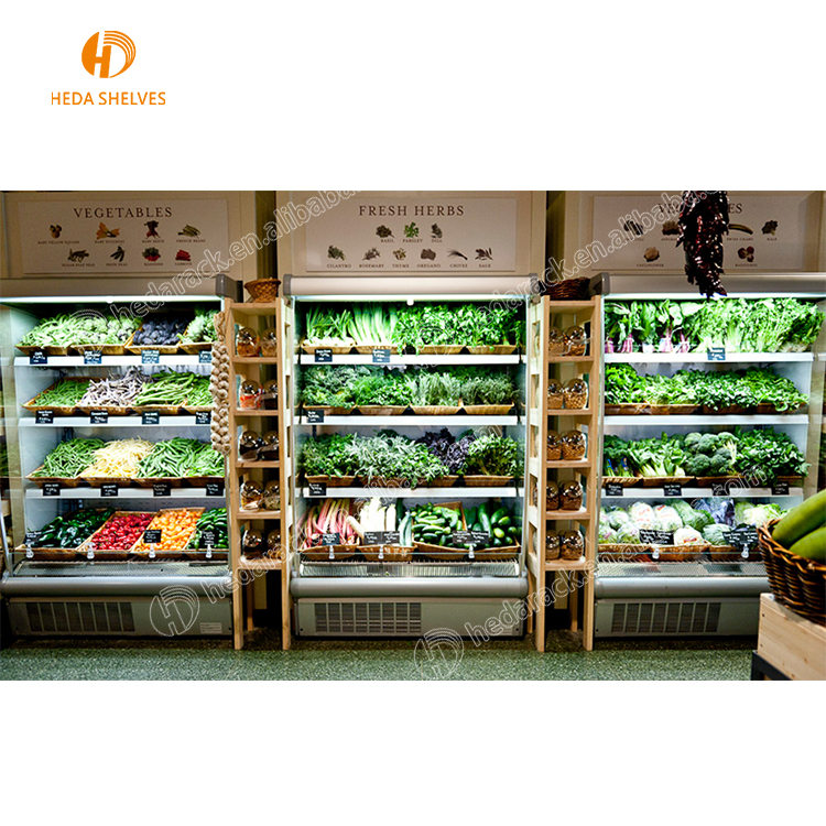 HEDA Supermarket Vegetable and Fruit Rack With Spray System