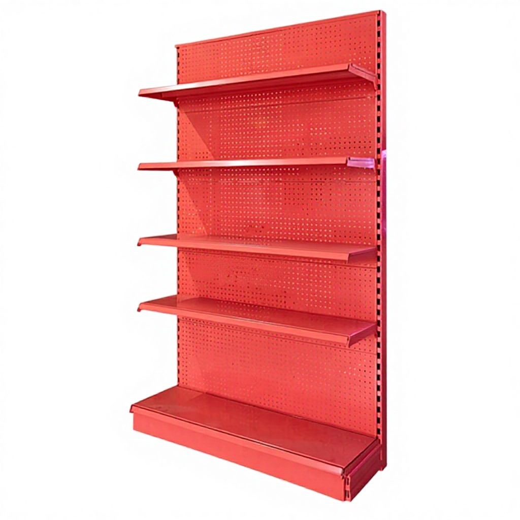 New Design Supermarket Shelf With Great Price Perfect Used Double Side Gondola Steel From China Hypermarket Shelving System