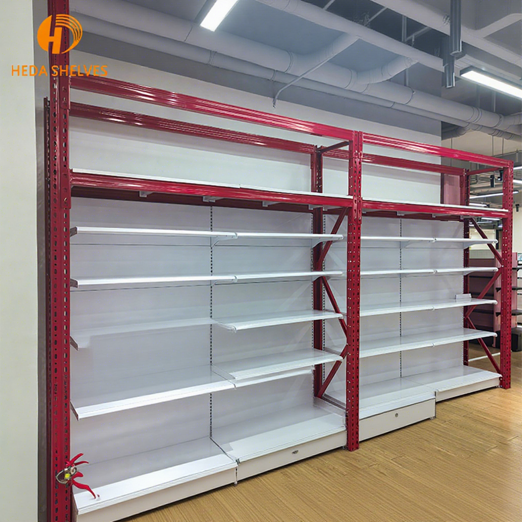 Supermarket Shelving Heavy Duty Warehouse Rack Integration Rack System Match Gondola Shelving