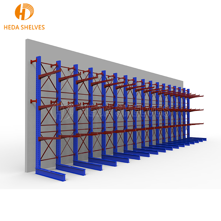 Heavy Duty Steel Pipe Cantilever Rack Vertical Pipe Storage Heavy Duty Cantilever Racks