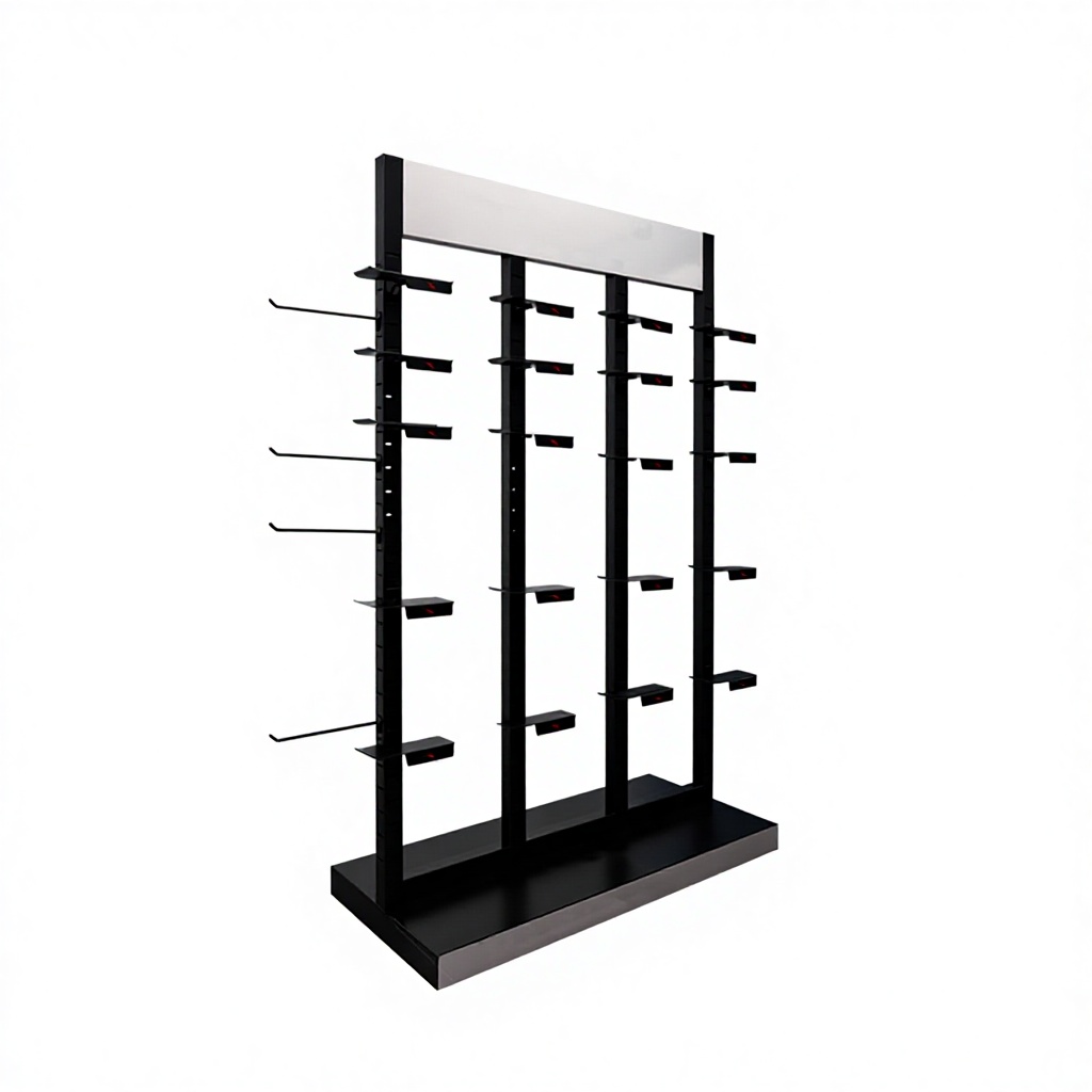 Customized Iron Supermarket Shelves Display Rack Durable Tabletop Metal Display Stand