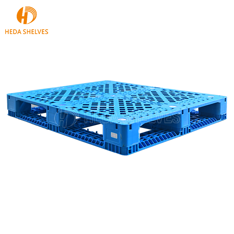 Durable PP Material Euro Pallet Shelf Double Faced with Single Four-Way Entry for Warehouse Storage and Transportation