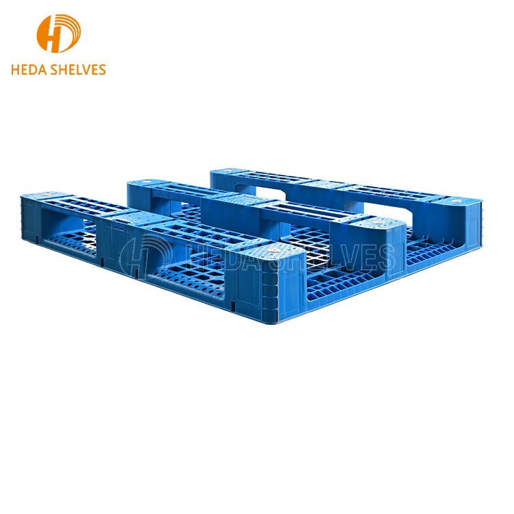 Industrial Hygienic Heavy Duty Food Grade Storage Plastic Pallet Anti-Slip Single Faced 4-Way RFID Customizable