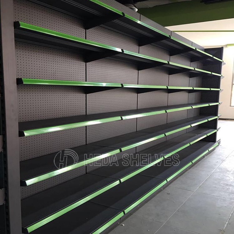 Supermarket gondola rack details 1