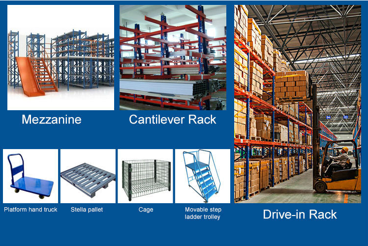 Platform Steel Trolley Folding Flat Warehouse Moving Cart
