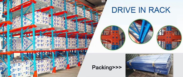 Customized Warehouse Q235-Cold Rolled Steel Drive-in Racking System