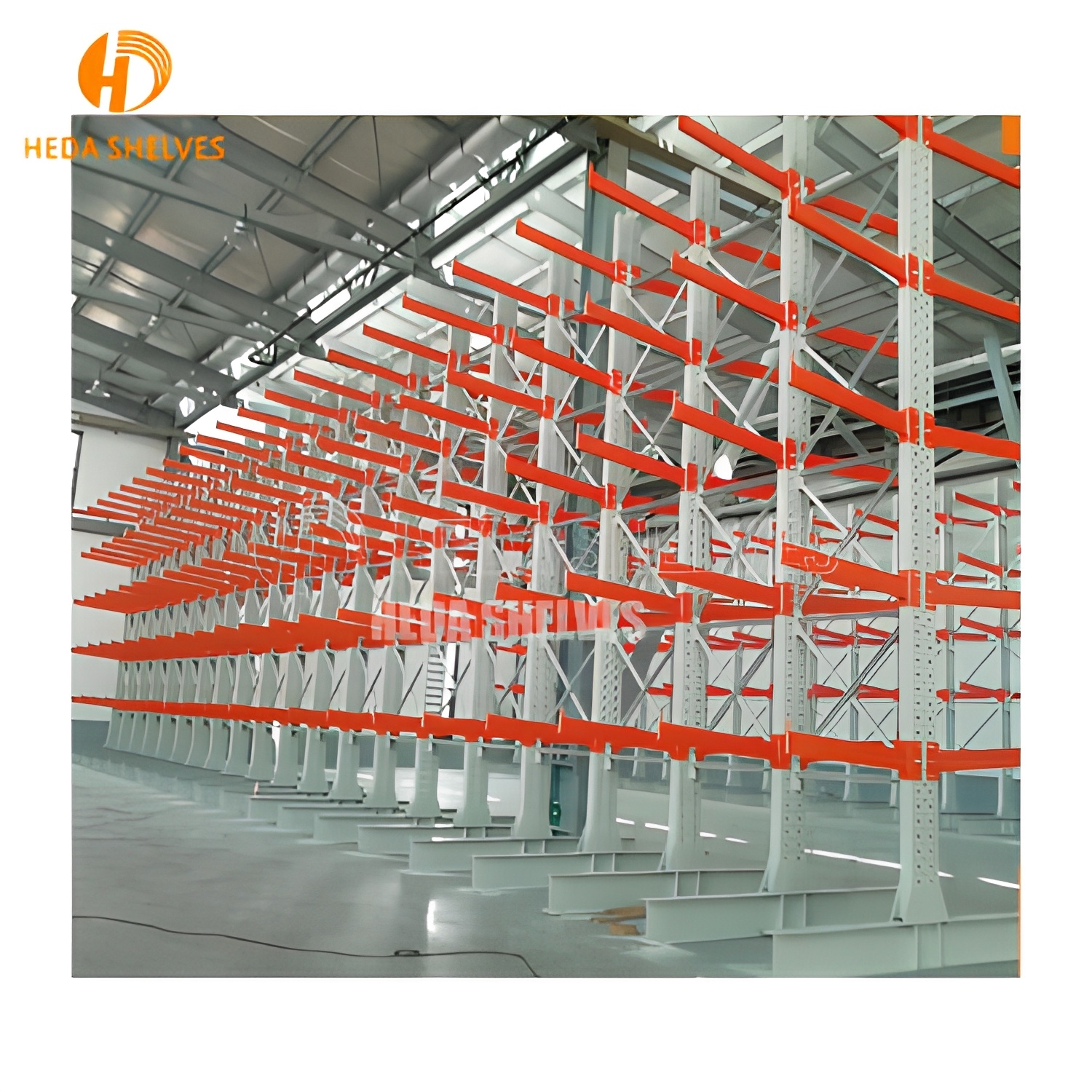 Best Choice Heavy-Duty Steel Racking System for Warehouses Cantilever Design Powder Coating Finish Storage Control CE Certified