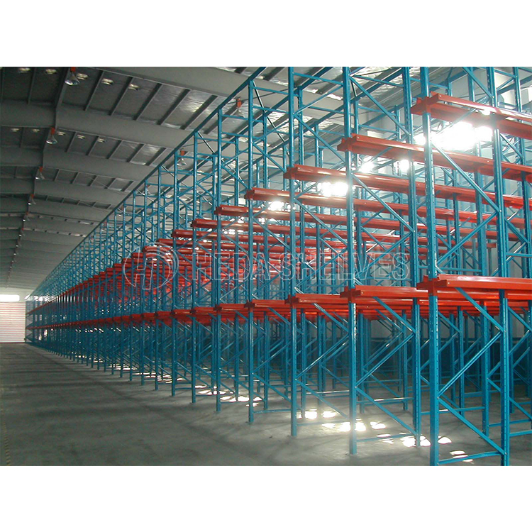 High-Capacity Drive-In Pallet Racking Storage System Drive-in Rack for LIFO Pallet Organization Drive in Racking Steel Units