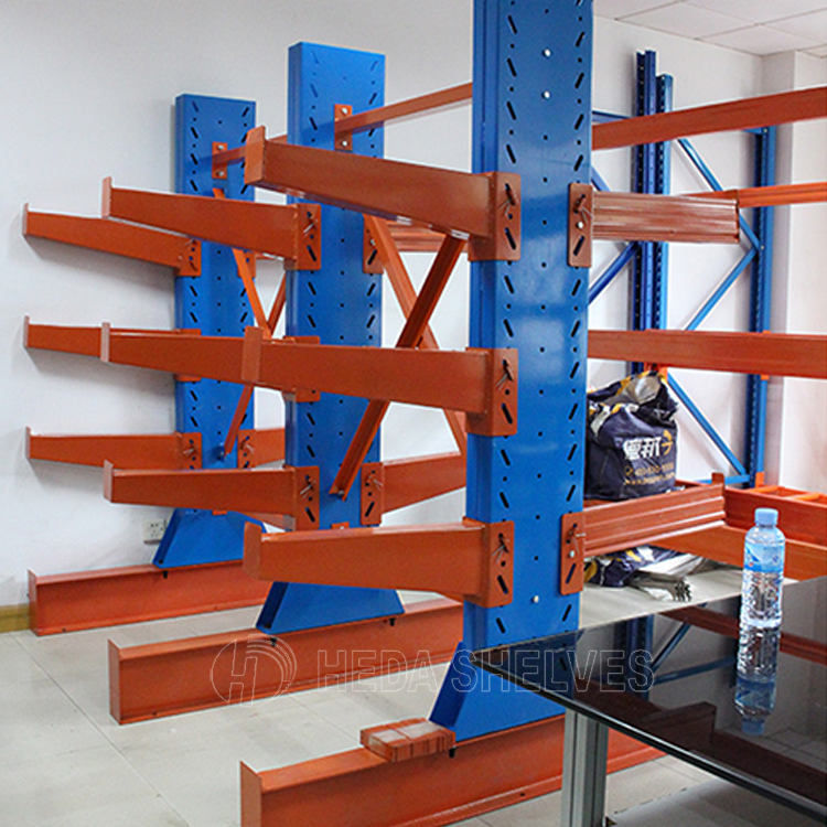Industrial Adjustable Roll Out Cantilever Racking Systems