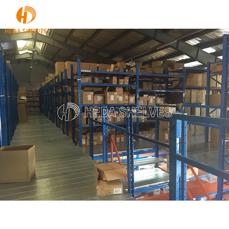Heavy Duty Industrial Mezzanine Floor Steel Racking System Multi-Level Warehouse Storage Platform for Goods Stacking