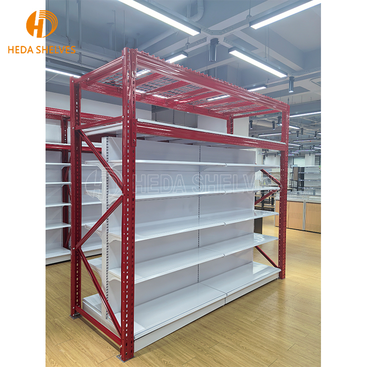 Supermarket Shelving Heavy Duty Warehouse Rack Integration Rack System Match Gondola Shelving