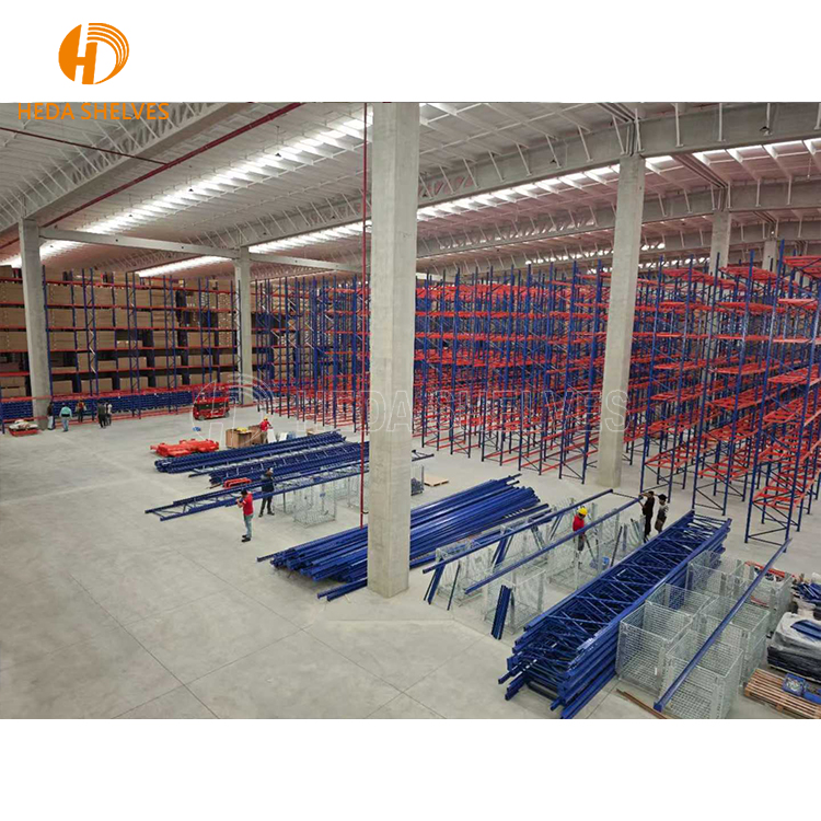 CE Certified Industrial Warehouse Stacking Shelves EURO Standard Pallet Rack Storage System for Logistic Center