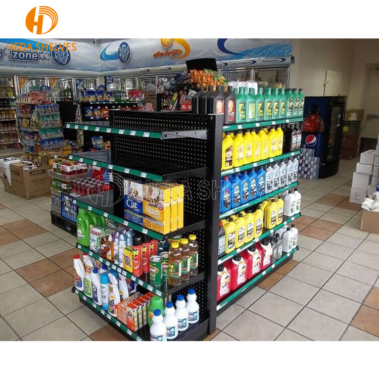 Modern Light/Heavy Duty Gondola Iron Supermarket Shelves Convenience Store Steel Metal Rack Display Store Grocery Shelves