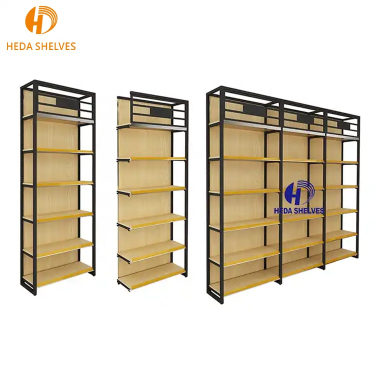 Manufacture Metal Rack Stand With Logo Supermarket Retail Shelves Display Shop Shelves Grocery Display Convenience for Store