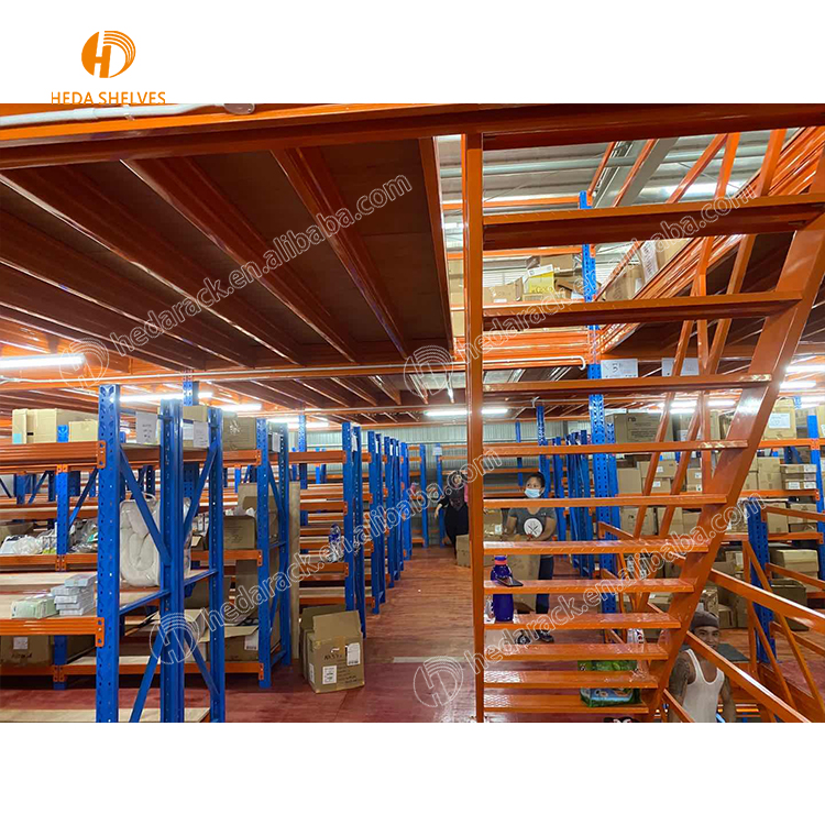 Industrial Customized Steel Structure Racks Supported Multi-tier Loft Mezzanine Floor Platform Racking
