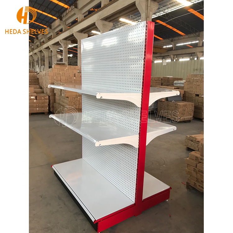 Estantes Light Heavy Duty Iron Supermarket Shelves Grocery Retail Store Shops Supermarket Gondola Shelving Display Rack