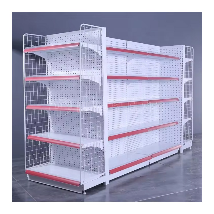 Powder Coating Customized Layer Supermarket Shelving Gondola, Shelf Supermarket