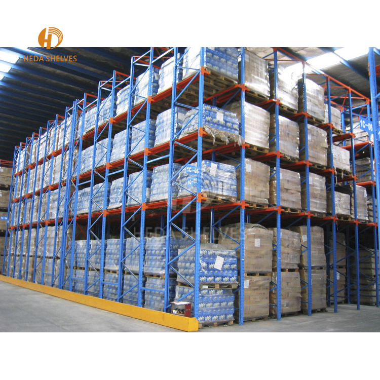 High-Capacity Drive-In Pallet Racking Storage System Drive-in Rack for LIFO Pallet Organization Drive in Racking Steel Units