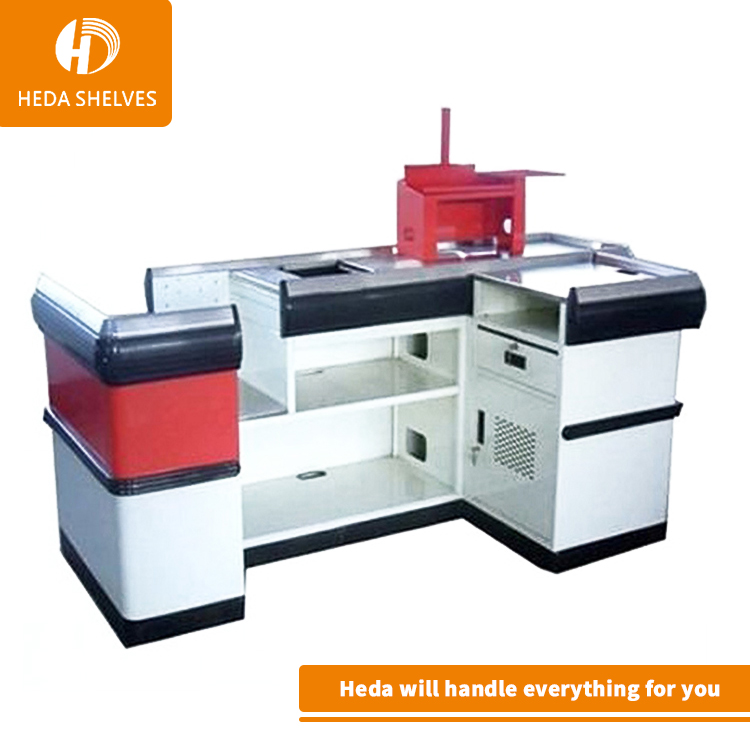 Cashier Table Design , Supermarket Cashier Counter Desk for Checkout