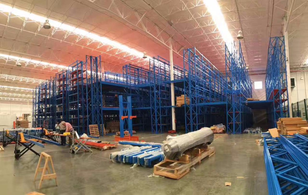 Industrial warehouse racking system project