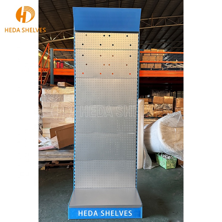 Led Light Logo Custom Retail Store Metal Hanging Display Racks Accessories Display Stand Hardware Tool Peg Display Rack