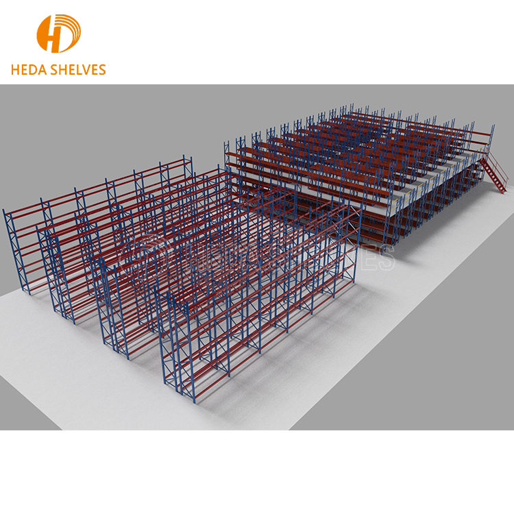 Multi-Level Order Picking Steel Mezzanine with Corrosion Protection Industrial Pallet Racking Shelves for Storage in Warehouses