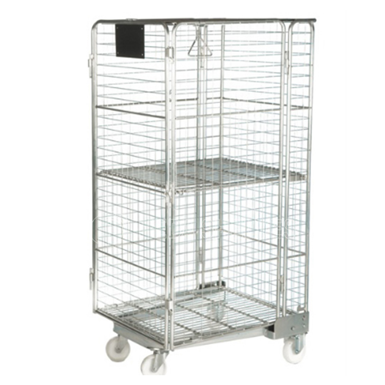 Heavy Duty Logistic Metal Storage Collapsible Stackable Transport Welded Hot-dipped Steel Box