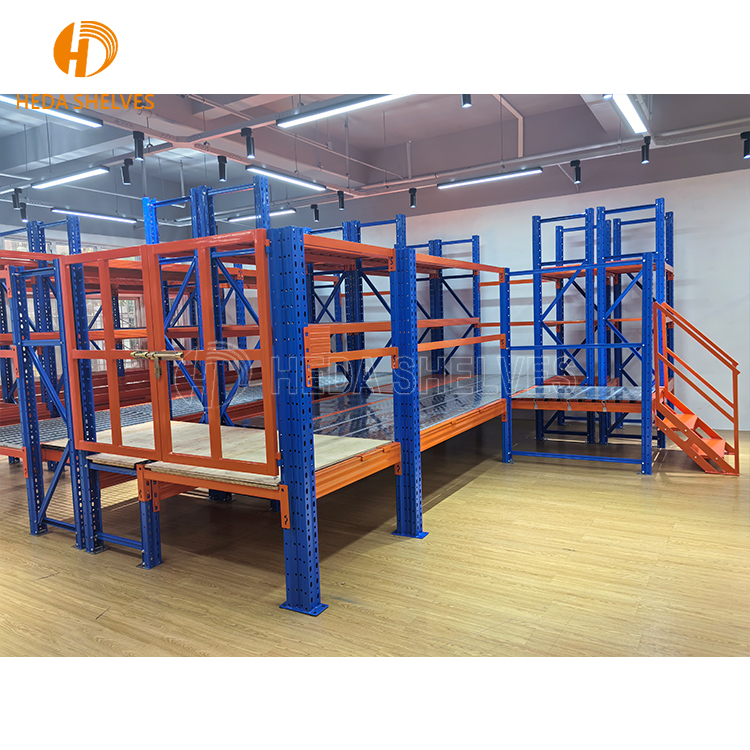 Modular Industrial Steel Mezzanine Floor Racking System Durable Heavy Duty Rack Metal Mezzanine Platform System